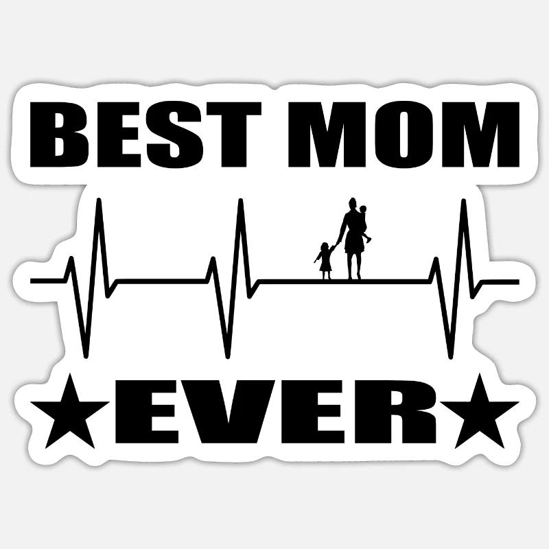 Mama - Sticker Größe S (10 x 10 cm) - Mattweiß