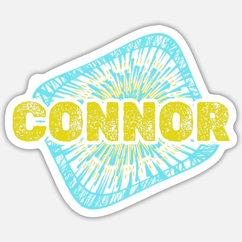 Leisure time Connor - Sticker size S (10 x 10 cm) - white matte