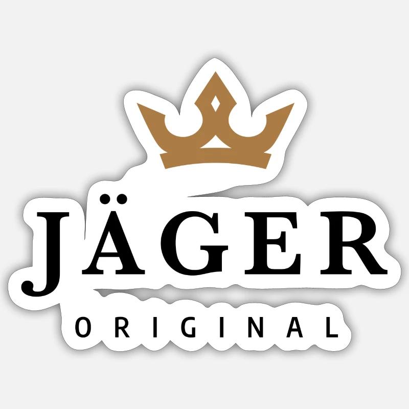 Jäger Sticker Größe S (10 x 10 cm)