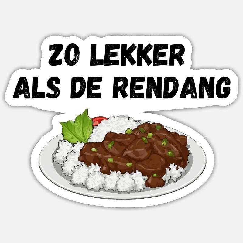 As tasty as the rendang Sticker size S (10 x 10 cm)