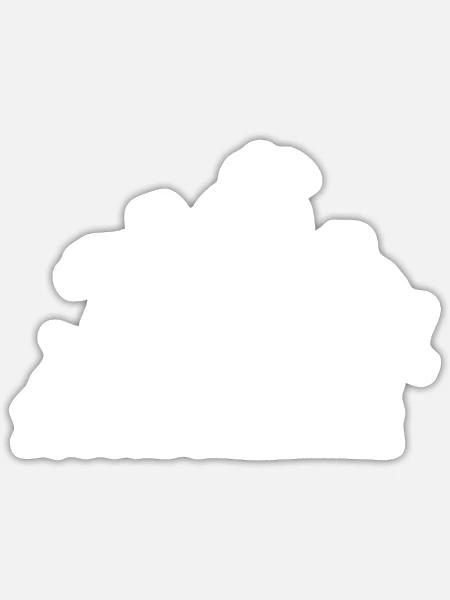 Nordhesse - Sticker Größe S (10 x 10 cm) - Mattweiß