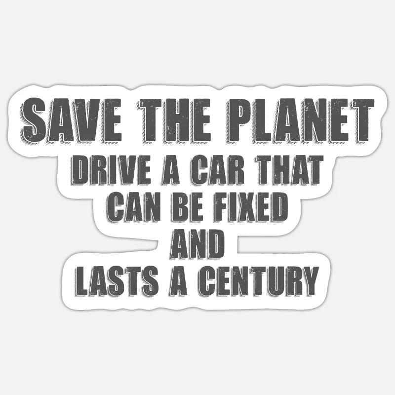 Save the Planet - Sticker size S (10 x 10 cm) - white matte
