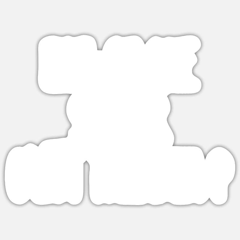 saucer c'est tromper - Sticker taille S (10 x 10 cm) - blanc mat