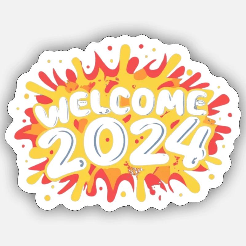 Prosperous Vibes 2024 Sticker size S (10 x 10 cm)