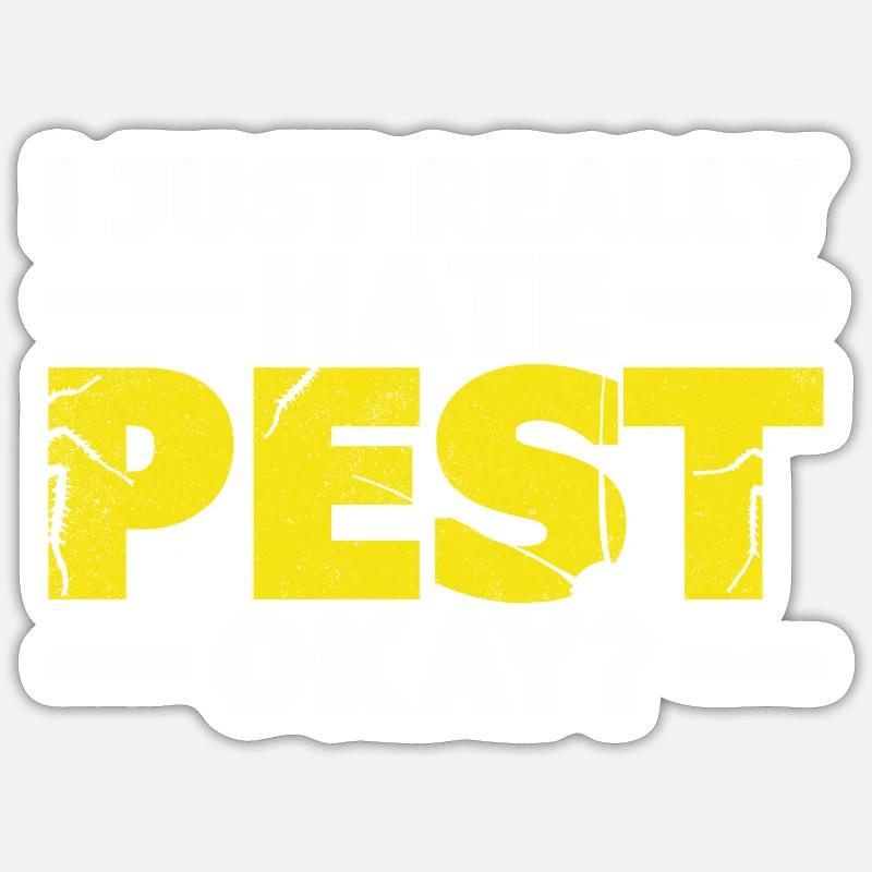 Schädlingsbekämpfung Beruf | Kammerjäger Geschenke Sticker Größe S (10 x 10 cm)