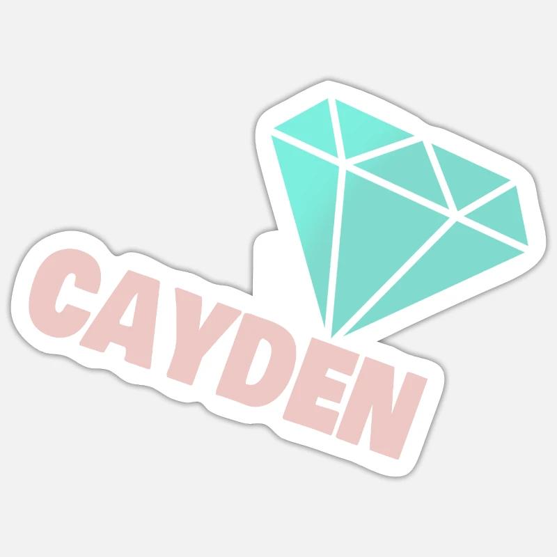 Edel Cayden - Sticker Größe S (10 x 10 cm) - Mattweiß