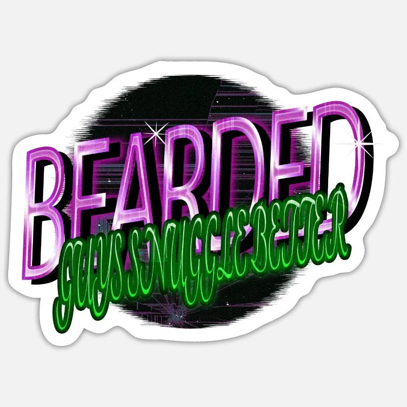 whitebeard daddy bear wizard whitebeard - Sticker Größe S (10 x 10 cm) - Mattweiß