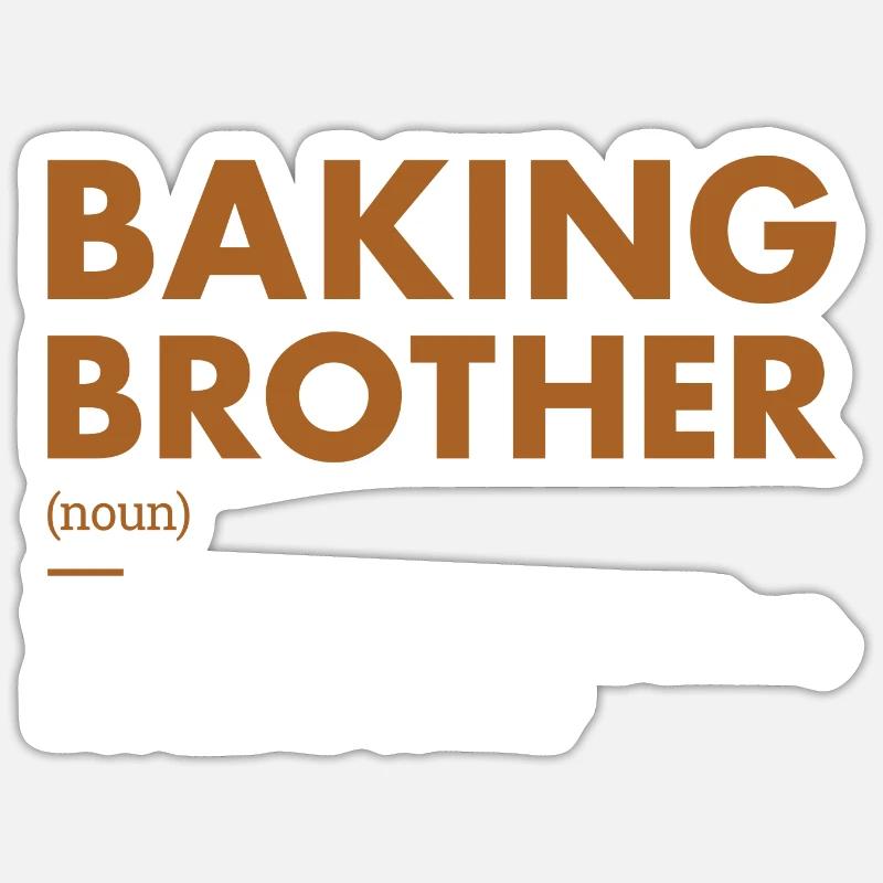 Baker Brother Definition Baking Sticker Größe S (10 x 10 cm)