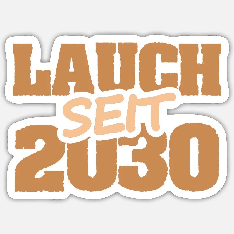 2030 - Sticker Größe S (10 x 10 cm) - Mattweiß