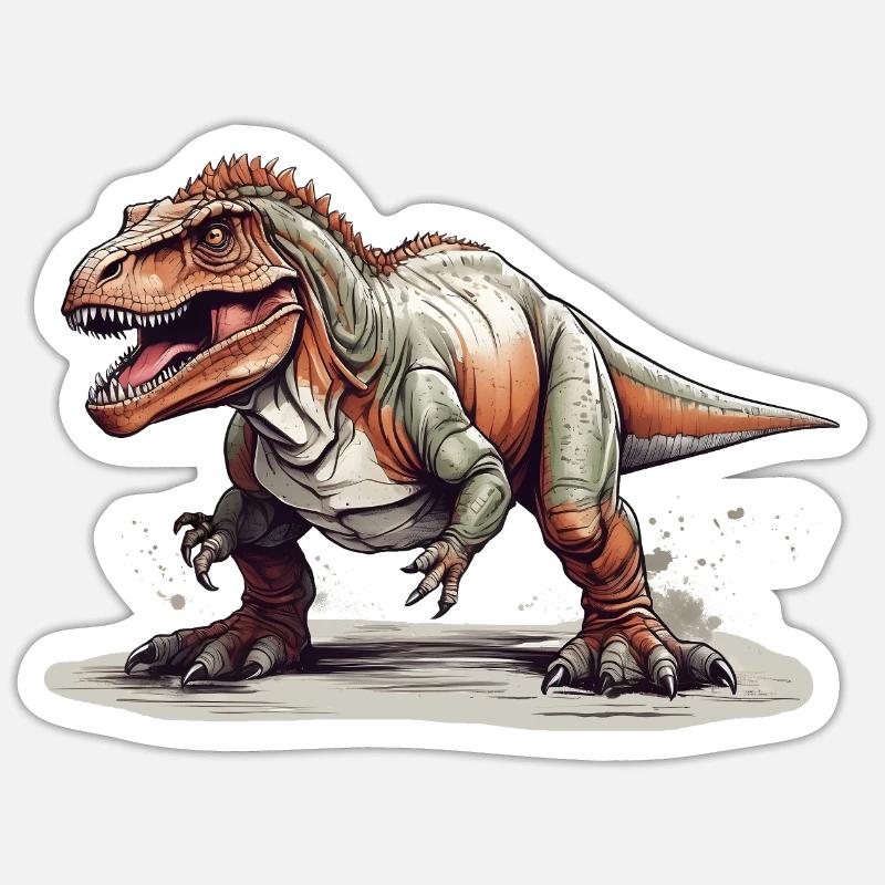 T Rex dinosaur Sticker size S (10 x 10 cm)