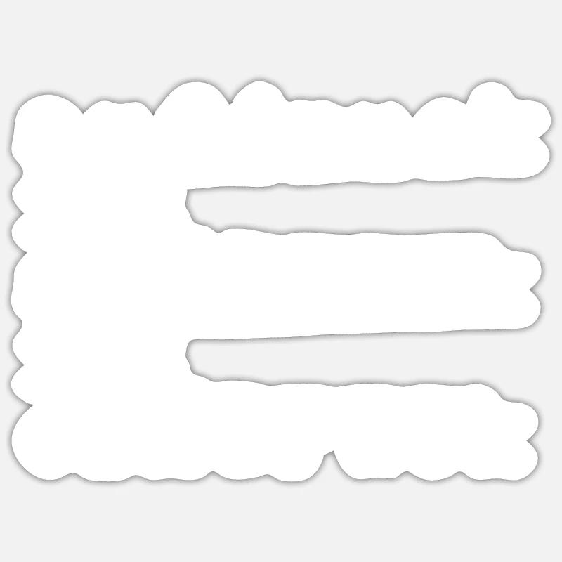 L’empreinte, c’est l’expression, c’est l’impression, le jeu de mots blanc Sticker taille S (10 x 10 cm)