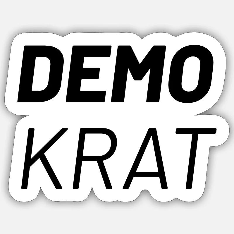 Démocrate Sticker taille S (10 x 10 cm)