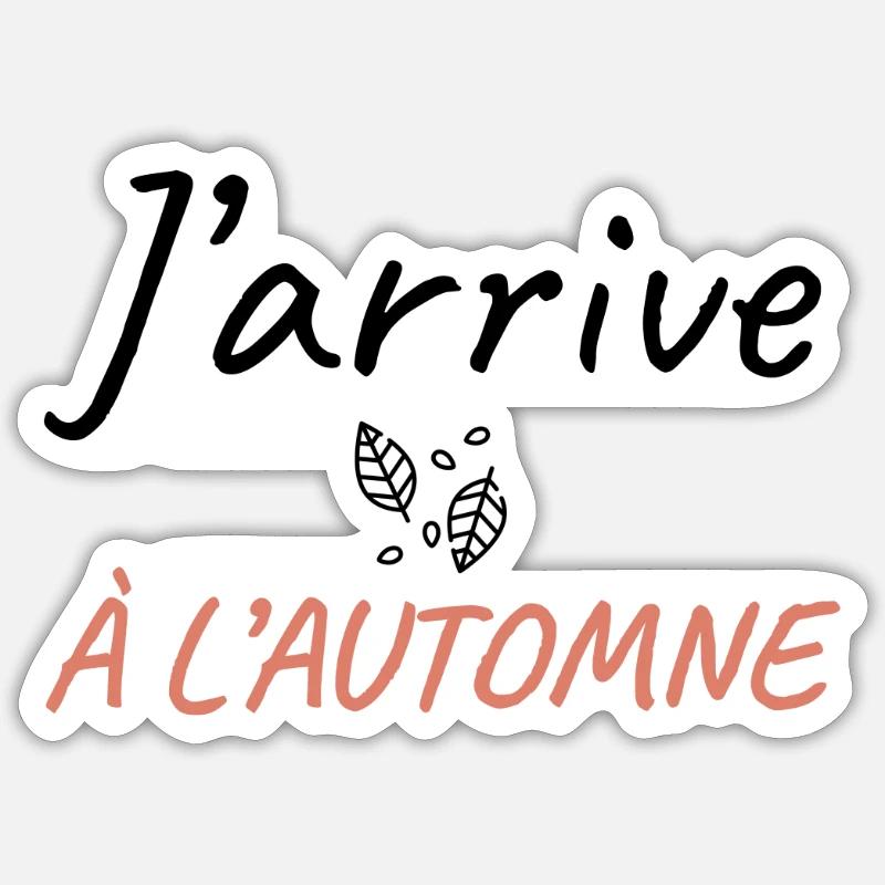 Bébé arrive - modèle automne Sticker taille S (10 x 10 cm)