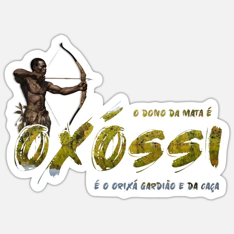 Oxóssi - Sticker size S (10 x 10 cm) - white matte