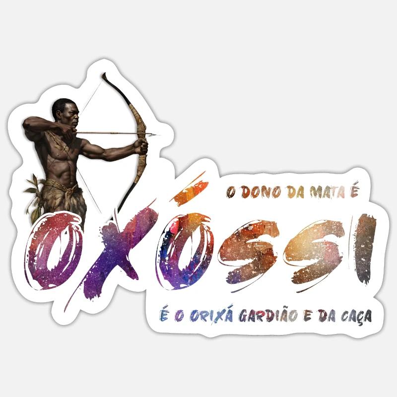 Oxóssi - Sticker size S (10 x 10 cm) - white matte