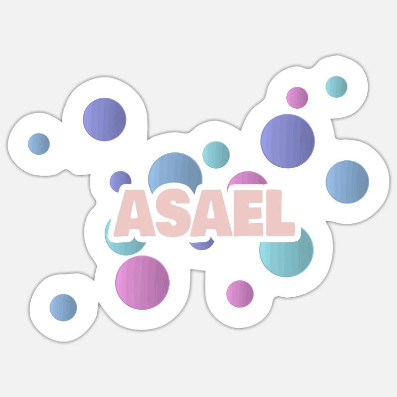 Asael Asael - Sticker size S (10 x 10 cm) - white matte