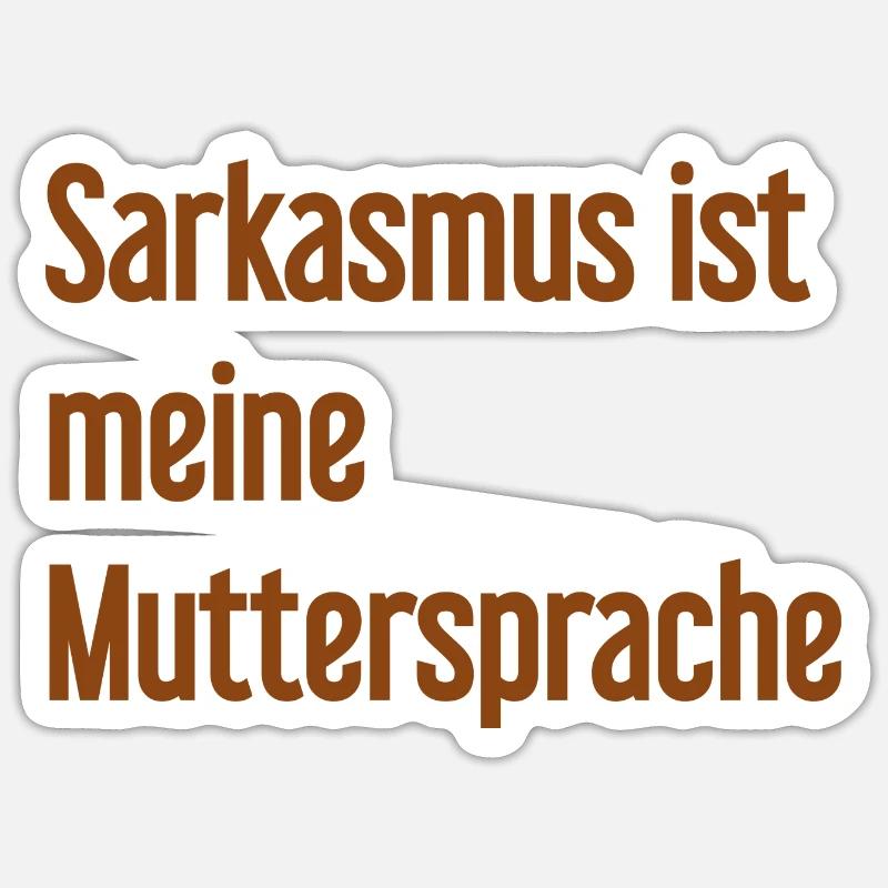 Sarcasm Pro - Sticker size S (10 x 10 cm) - white matte