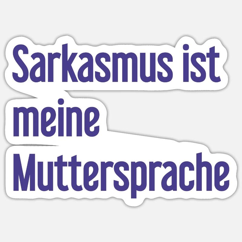 Sarcasm Pro - Sticker size S (10 x 10 cm) - white matte