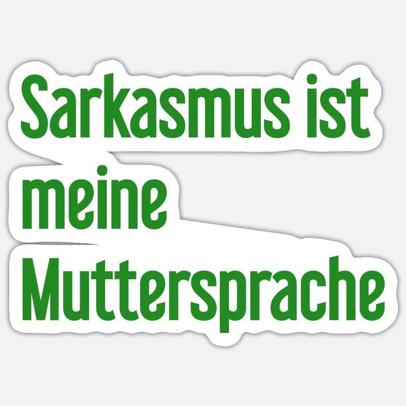 Sarcasm Pro - Sticker size S (10 x 10 cm) - white matte
