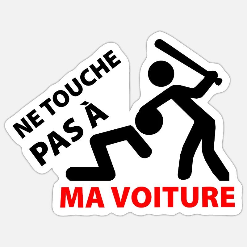 NE TOUCHE PAS Sticker taille S (10 x 10 cm)