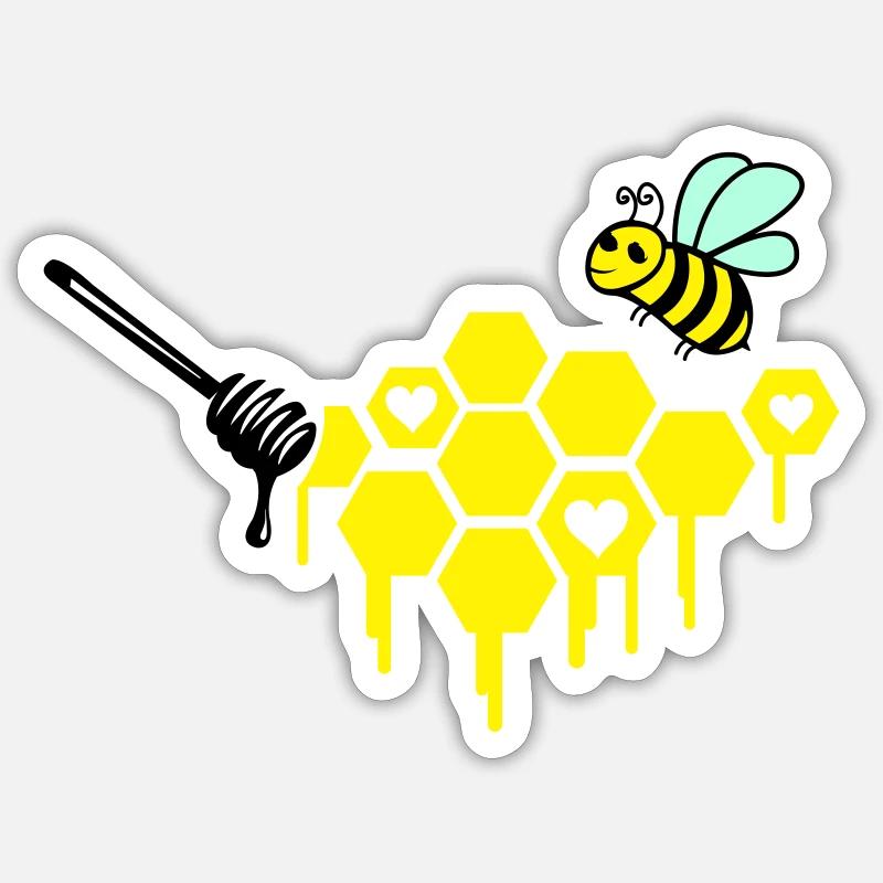 imker - Sticker Größe S (10 x 10 cm) - Mattweiß