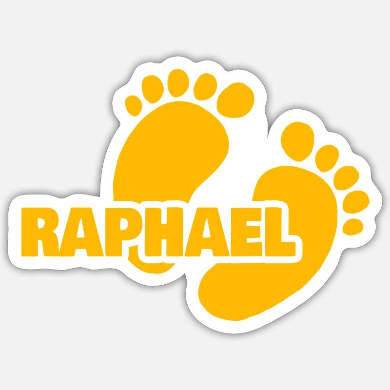 Raphaël comme naissance Sticker taille S (10 x 10 cm)