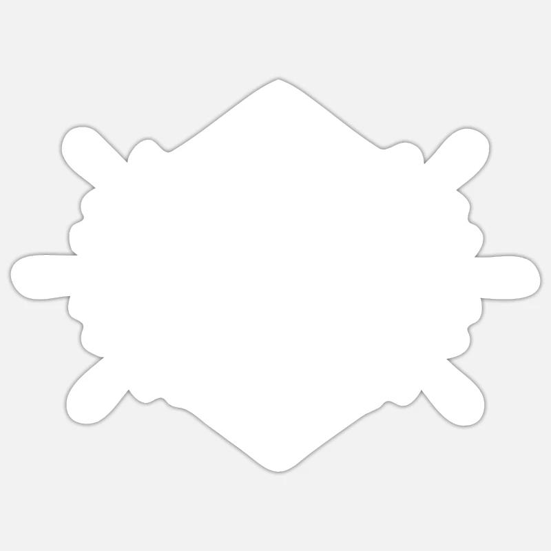 Bella comme prénom - Sticker taille S (10 x 10 cm) - blanc mat