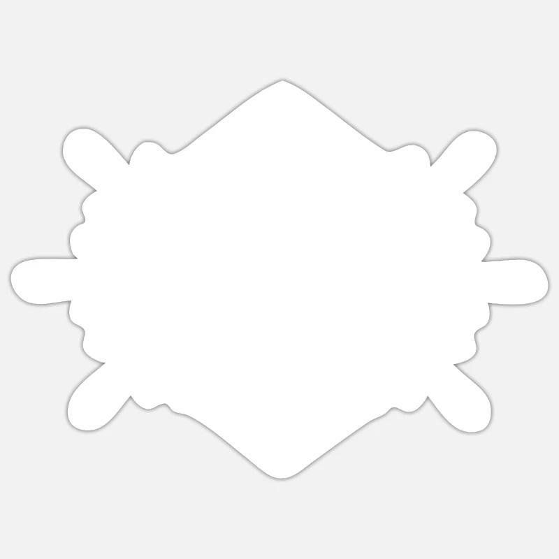 First name Molly - Sticker size S (10 x 10 cm) - white matte