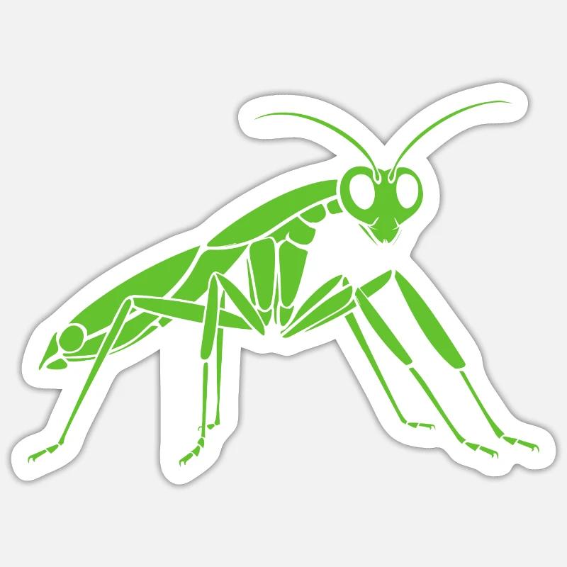 Praying mantis Sticker size S (10 x 10 cm)