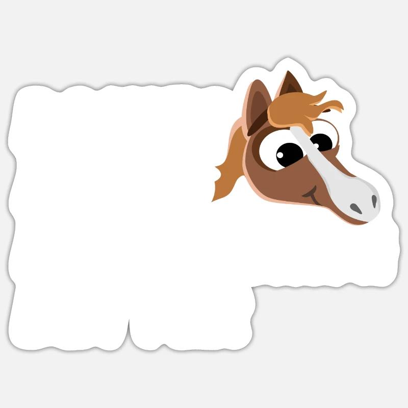 PONIES MAKE EVERYTHING BETTER Ponytherapie Sticker Größe S (10 x 10 cm)