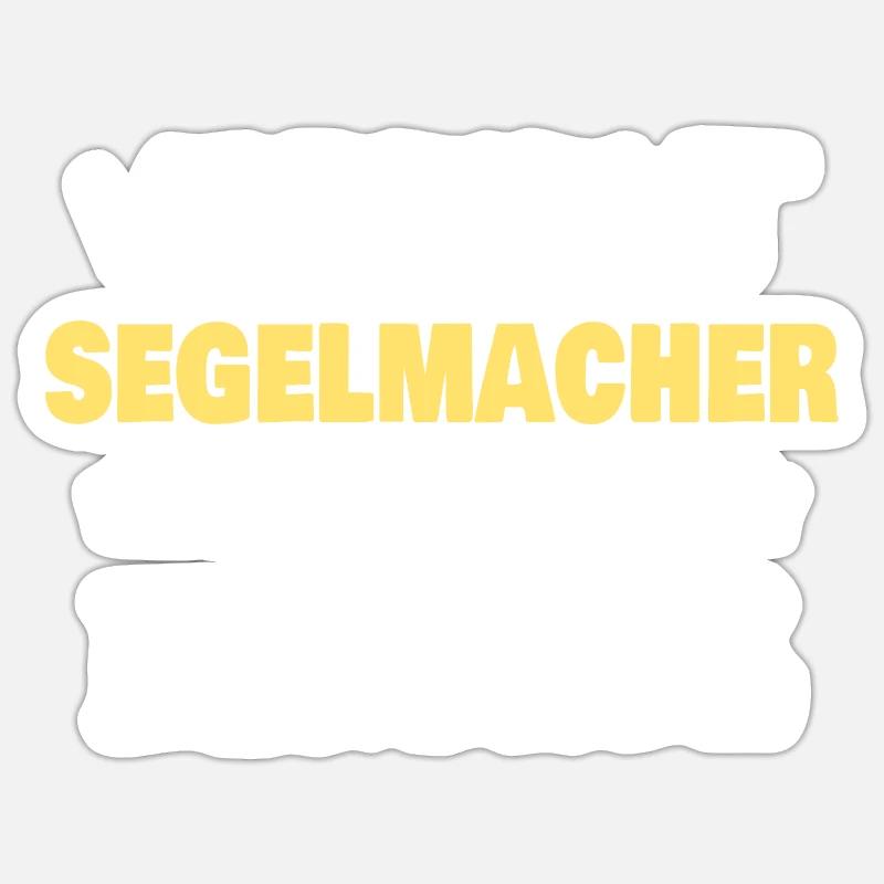 Gift for sailmaker - Sticker size S (10 x 10 cm) - white matte