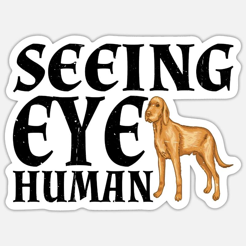 Seeing Eye Human 30 - Sticker size S (10 x 10 cm) - white matte