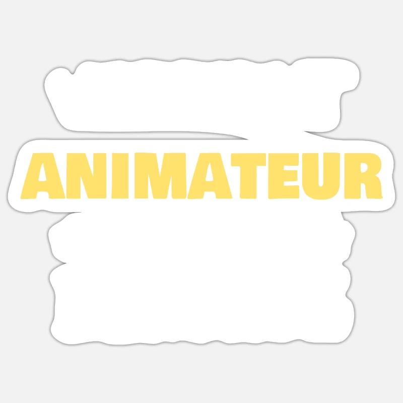 Animateur - Sticker Größe S (10 x 10 cm) - Mattweiß