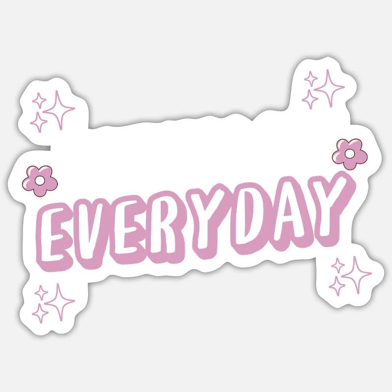 Jeden Tag Muttertag Sticker Größe S (10 x 10 cm)