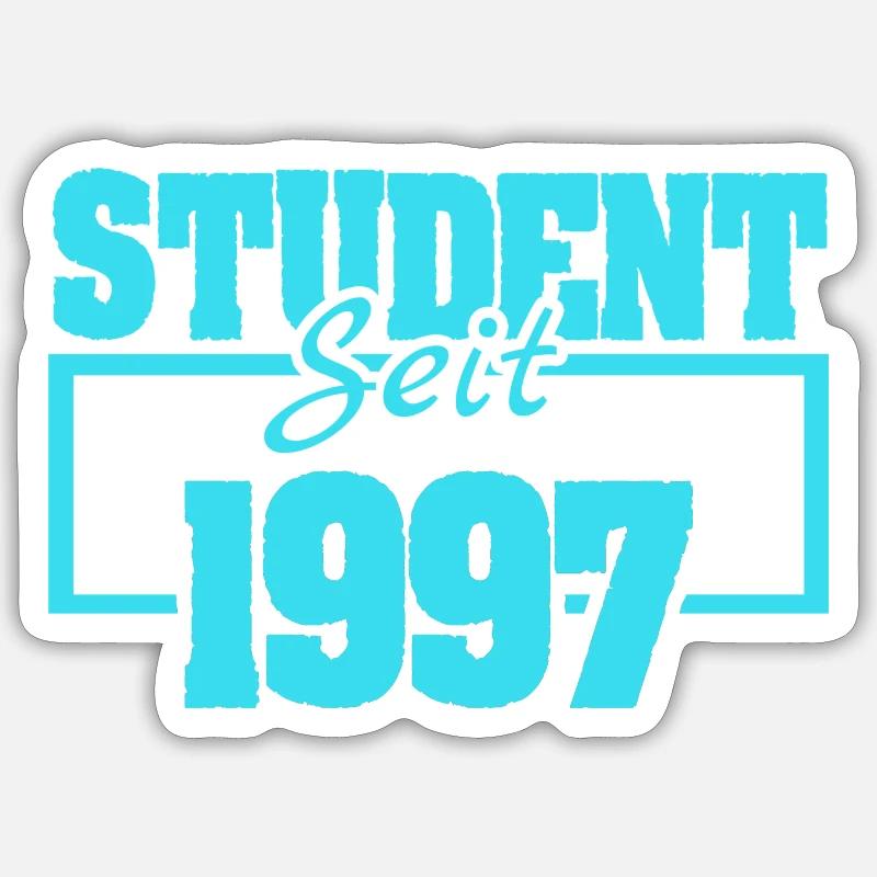 1997 - Sticker taille S (10 x 10 cm) - blanc mat