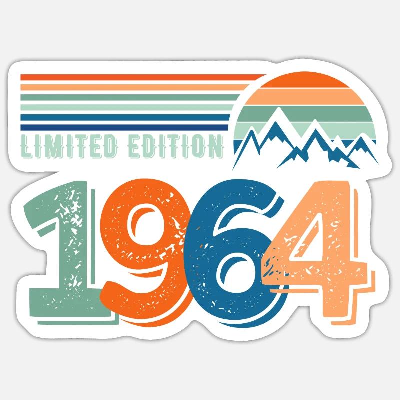 Limited edition 1964 - Sticker taille S (10 x 10 cm) - blanc mat
