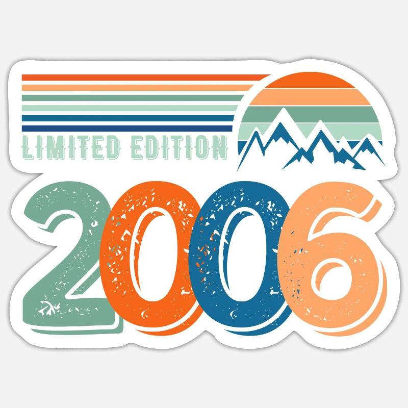 Limited edition 2006 - Sticker size S (10 x 10 cm) - white matte