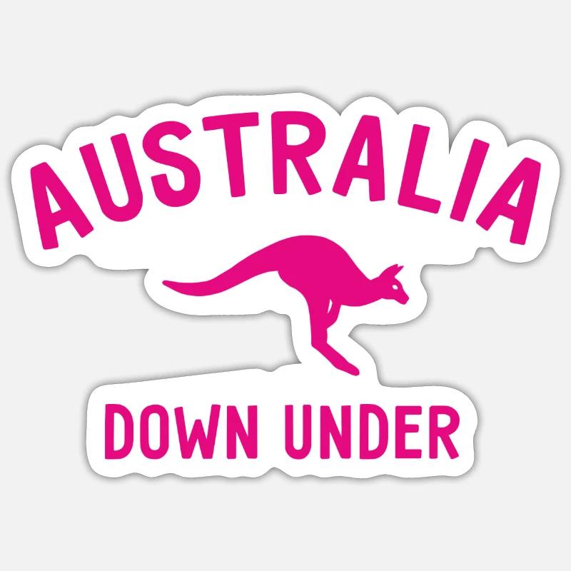 Australia - Down Under - Australia - Kangaroo Sticker size S (10 x 10 cm)