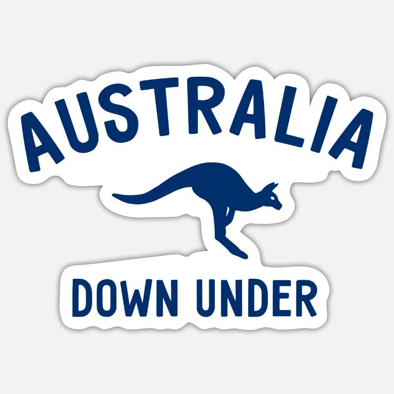 Australia - Down Under - Australia - Kangaroo Sticker size S (10 x 10 cm)