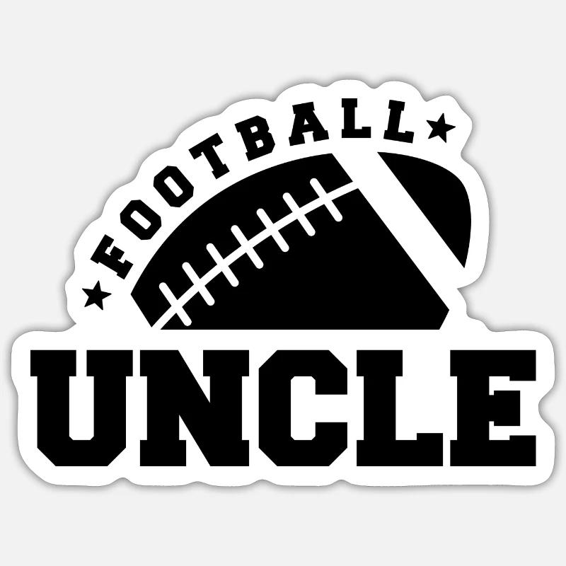 Fußball Onkel Sticker Größe S (10 x 10 cm)