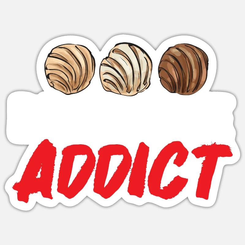 Concha Hispanic Mexican Pan Dulce Sticker size S (10 x 10 cm)