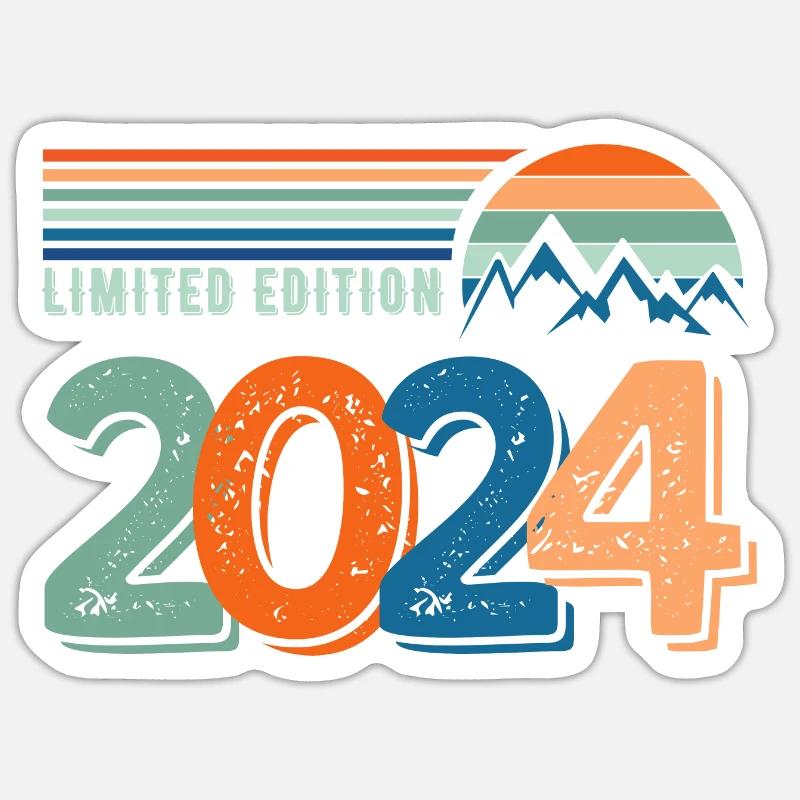 Limitierte Auflage 2024 - Sticker Größe S (10 x 10 cm) - Mattweiß
