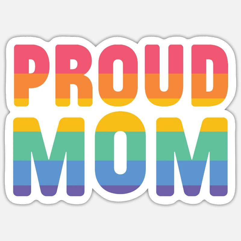 LGBT Pride Month - Stolze Mutter Sticker Größe S (10 x 10 cm)