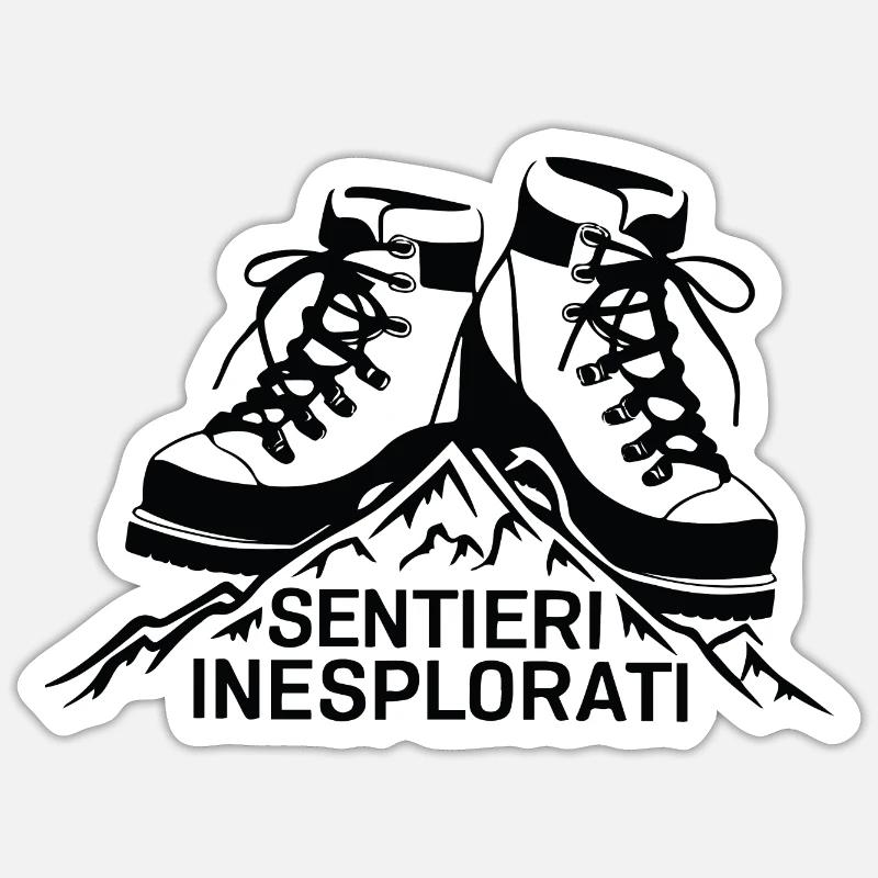 SENTIERI INESPLORATI - Sticker size S (10 x 10 cm) - white matte