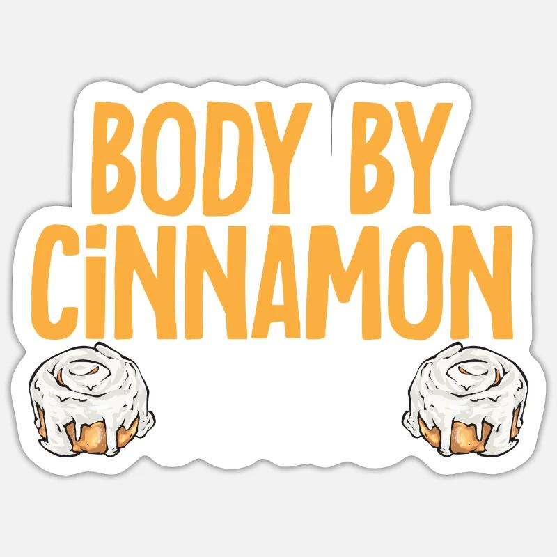 Cinnamon roll - Sticker size S (10 x 10 cm) - white matte