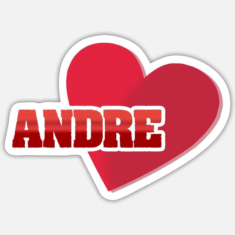 Gift for Andre - Sticker size S (10 x 10 cm) - white matte