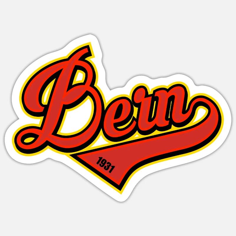 Bern - Sticker taille S (10 x 10 cm) - blanc mat