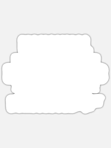 Bürosessel dreht sich - Büro Humor office - Sticker Größe S (10 x 10 cm) - Mattweiß