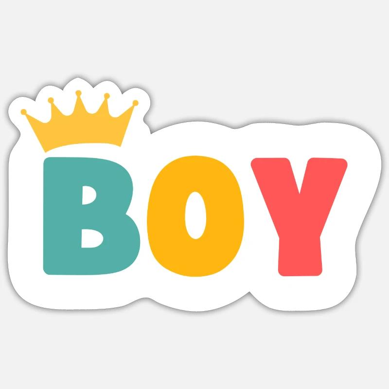 ¡Muchacho! Personalizable Pegatina tamaño S (10 x 10 cm)