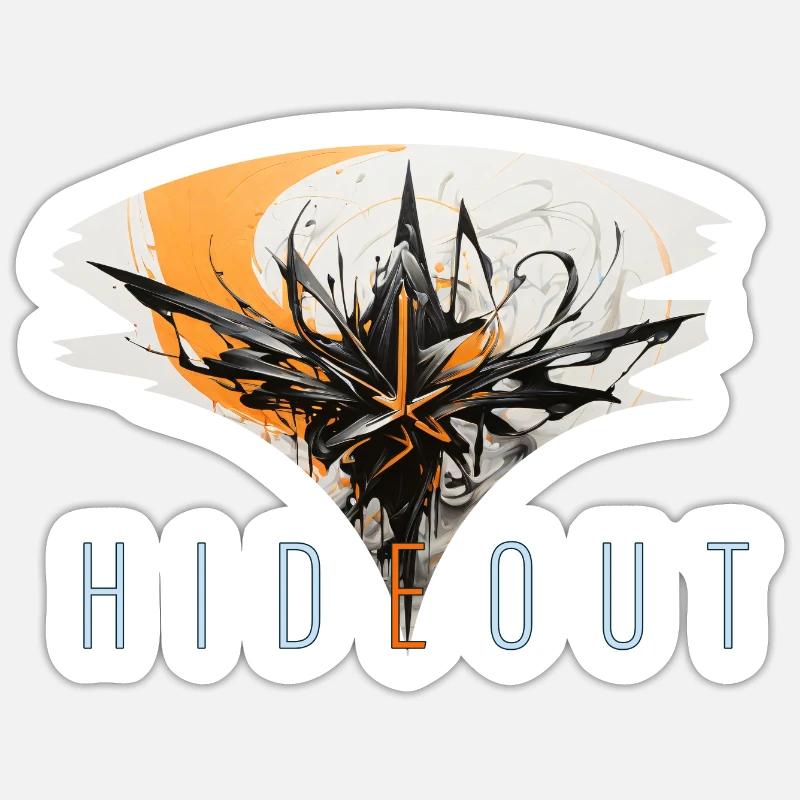 hideout Sticker Größe S (10 x 10 cm)